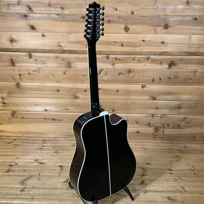 Takamine EF381SC Left Handed 12-String Acoustic Guitar - Black image 5