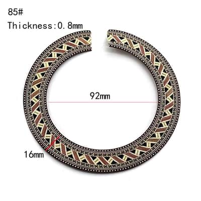 Vintage 3PCS Classical Guitar Soundhole Rosettes Inlay image 2