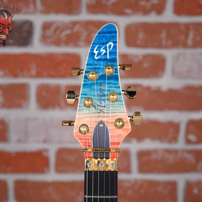 ESP Original Series Horizon-CTM FR/FM Flamed Maple Top See Thru Blue-Red Gradation 2021 w/OHSC image 9