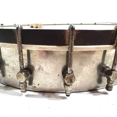 Old 5 string banjo with a painted head The Flapper and the Hummingbird 1930s - Wood and calf skin image 10
