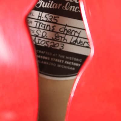 2018 Heritage H-535 Trans Red Semi-Hollow w/OHSC image 12