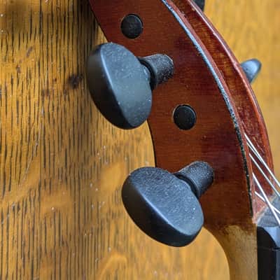 Handmade 5-string fiddle full size 2026 - Deep red image 4
