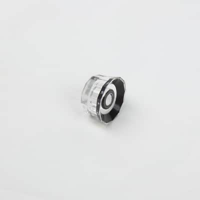 Set of 4 Lampshade Style Electric Guitar Knobs, Clear w/black image 4