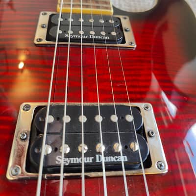 Fender Korea Telecaster FMT 2007 - Flame Maple Top - HH in Black CherryBurst image 6