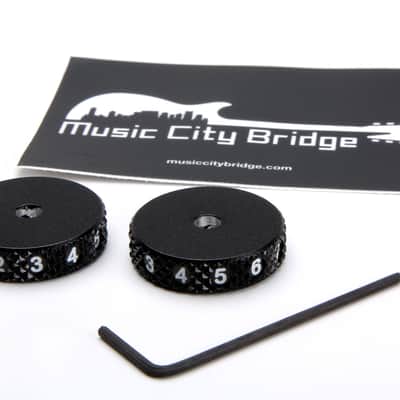 Music City Bridge Numbered Roller Knobs, for Jaguar & Jazzmaster