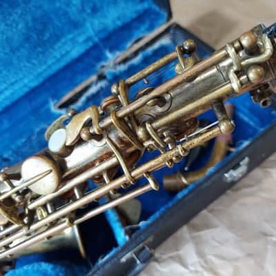 Vintage Antique York Alto Saxophone, USA 1930, Good Condition image 16