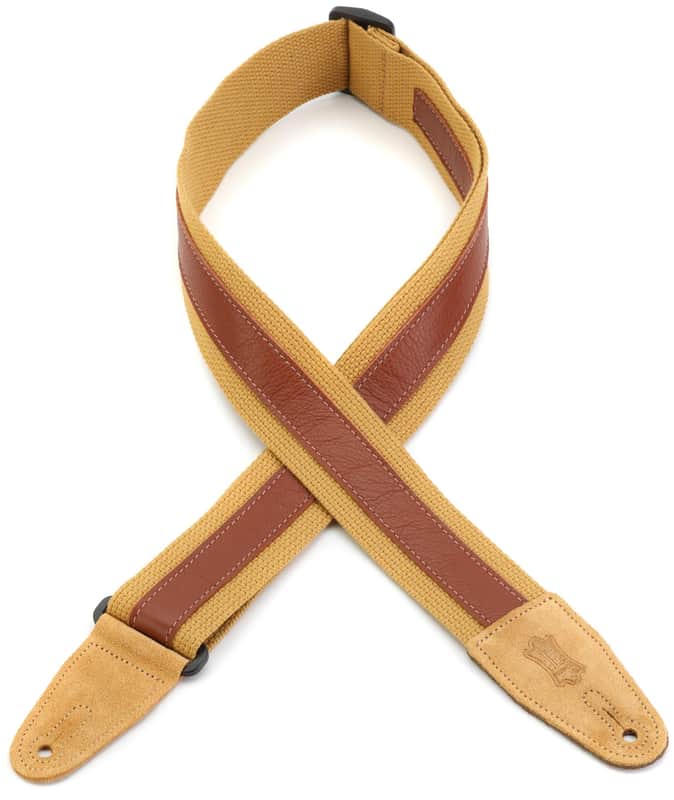 Levy's MC2CG 2-inch Cotton Combo Guitar Strap - Tan image 1
