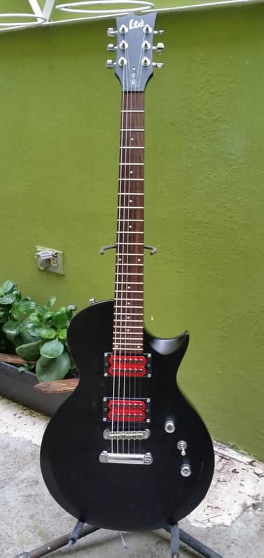 ESP LTD Les Paul shape guitar with pickups upgraded w/ nice strap image 1