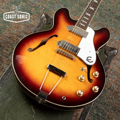 1990 Epiphone Casino Sunburst Pre-Elitist made in Japan w/hard case image 7