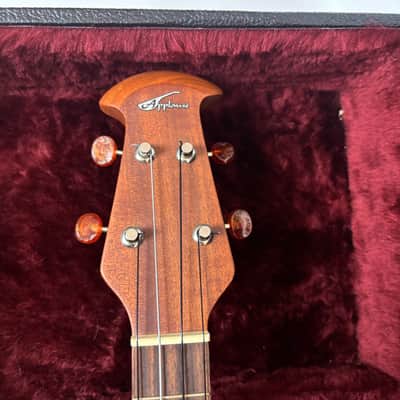 Ovation Tenor Electric / Acoustic Cutaway Ukulele UAE-148 Natural Spruce W/ Premium Hard Case image 12