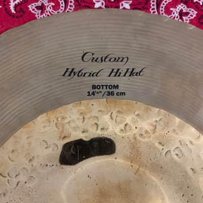 Zildjian 14.25" K Custom Hybrid Hi-Hat Cymbals (Pair) 2008 - Present - Traditional / Brilliant image 17