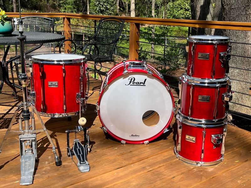 Pearl BLX Birch Late 80s Sequoia Red Shell Pack 10/12/13/16/22