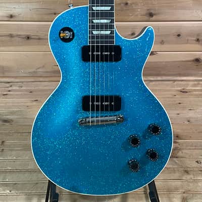 Gibson Custom 1954 Les Paul Standard Electric Guitar - Kamen Blue Shift Sparkle image 1