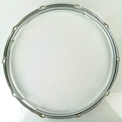 Slingerland 15"10Lug 70s TDR/Deluxe Concert King Snare Drum Resonant Rim/Hoop SS image 7