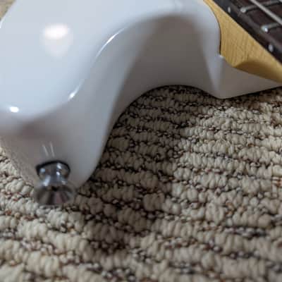 Harley Benton MS-60LH Left Hand Lefty Mustang Style Guitar Vintage White image 9