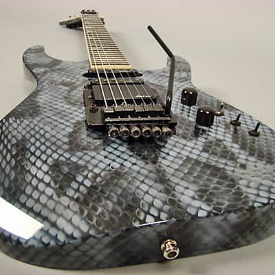Jackson Soloist 1987 Black/ Gray Snakeskin image 7