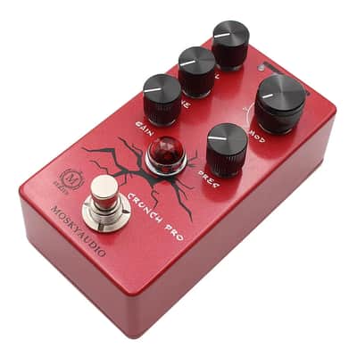 Mosky Crunch Pro Distortion Guitar Pedal 4 Modes with VOL,TONE,GAIN, PRES Button + 9v Battery Cable image 4