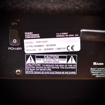 Peavey BAM Bass Head 2001 image 11