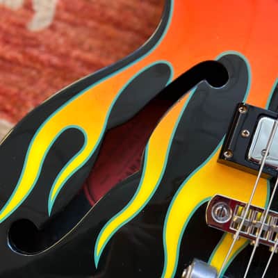 Limited Edition Epiphone FlameKat Semi Hollow Electric Guitar w/Hard Case image 5