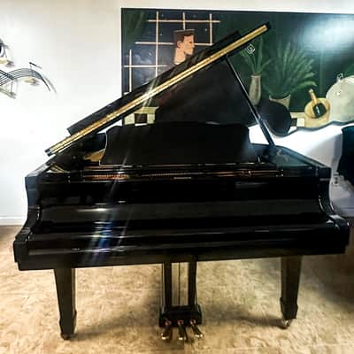 Wurlitzer Baby Grand Piano 5'2" Glossy Black Beautiful Tone image 4