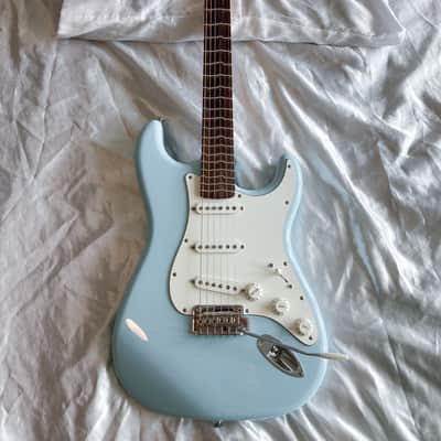 True Temperament Fender Stratocaster Sonic Blue & Gold Custom Guitar image 9