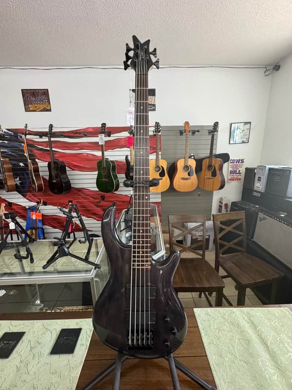 Dean Korean 5 String Bass Guitar - Black image 1