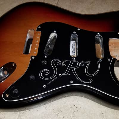 2008 Fender Stevie Ray Vaughan SRV Signature Strat Sunburst Stratocaster BODY w/Pickguard & Jack image 2