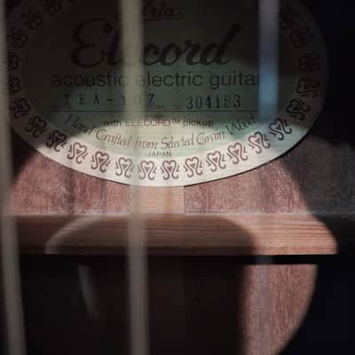Made in Japan Law-suit Era 80's REFURBISHED Acoustic Aria acoustic Elecord FEA 10Z image 6