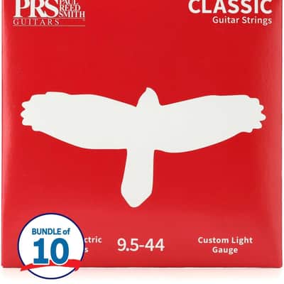 PRS Classic Electric Guitar Strings - .0095-.044 Custom Light 10-pack image 1