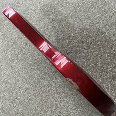 Metallic Red 4/5 String Electric Bass Body image 4