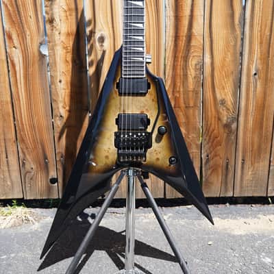 ESP E-II Arrow Nebula Black Burst 6-String Electric Guitar w/ Case image 4