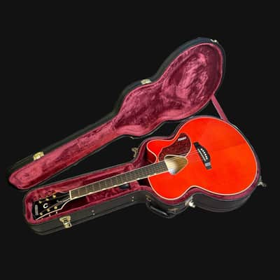 Gretsch G5022CE Rancher Jumbo Cutaway Electric, Fishman Pickup Savannah Sunset Inc Hard case image 10