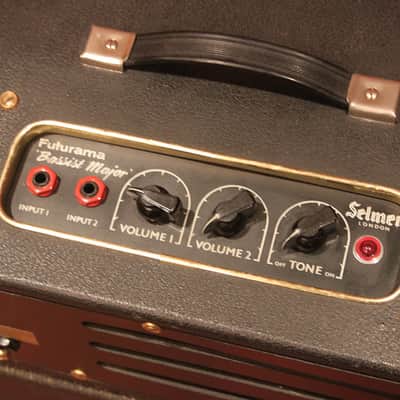 Vintage 1963 Selmer Futurama Bassist Major Valve Amplifier Head & Cabinet MINT image 5