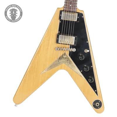 1983 Gibson Heritage Series Flying V Korina Antique Natural image 1
