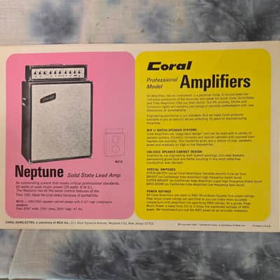 Vintage RARE 1968 Danelectro Coral Firefly Complete Guitar Amp Catalog Case Candy image 2