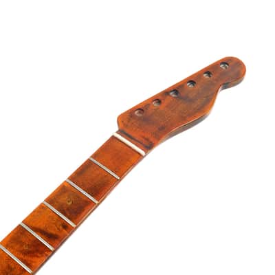 Stained Gloss Guitar Neck for TL Tele, 21 Frets, Canadian Maple with Centerline image 8