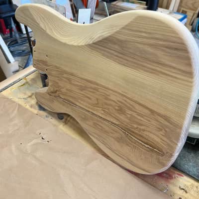 Madlad Instruments Ash Vertebrae Saver 9001 Precision Bass PBass Style Body (custom made with pride in north Texas) - Unfinished image 2