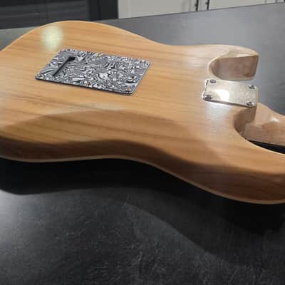Custom Stratocaster Style Electric Guitar Moto- Pearloid Top And Gold Hardware image 16