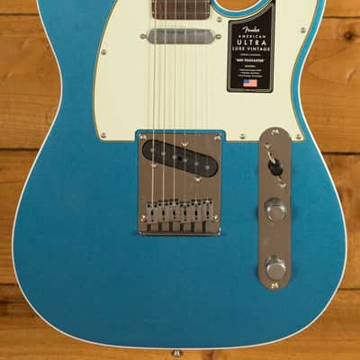 Fender American Ultra Luxe Vintage '60s Telecaster Custom - Rosewood - Lake Placid Blue image 1