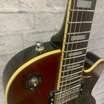 DeArmond M77 Les Paul Style Wine Red Electric Guitar image 3