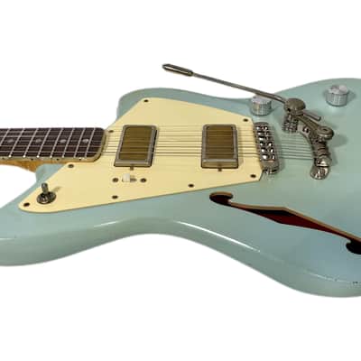 Rufini Guitars Montefalco Semi-Hollow, Aged Sonic Blue, NEW (Authorized Dealer) image 8