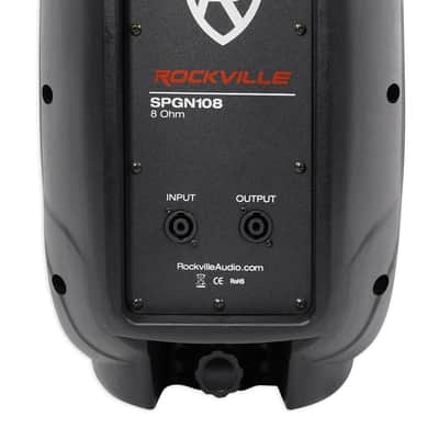 (2) Rockville SPGN108 10" 800w DJ/Pro PA Speakers+Gemini Amplifier+Stands+Cables image 12