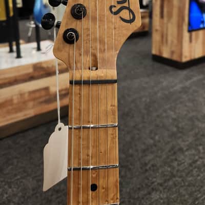 Suhr Firehouse Exclusive Modern T Waterfall Burl Maple, Copperhead Burst w/ Case image 3