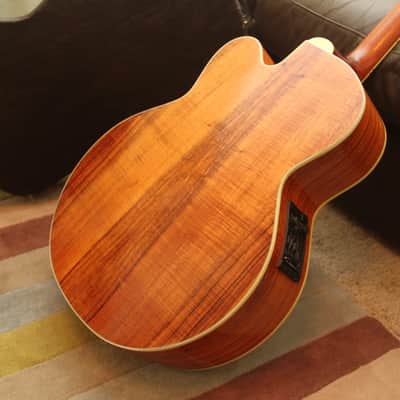 Tacoma Jumbo JK-50CE4 with Original Hard Case refinished KOA Back and Sides. image 3