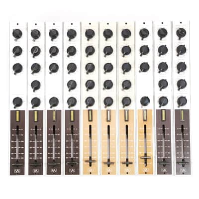 1969 Universal Audio 2100 Recording SideCar Console Channel Strips 1108 Mic PreAmplifiers Class A Discrete Analog Mixer Mixing Board by Bill Putnam UA Audio from Western United Recorders Indigo Ranch Studio image 1