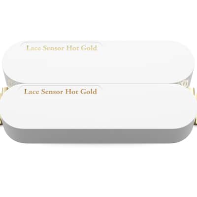 LACE Sensor Hot Gold Dually Humbucker (19.2k) - White image 2
