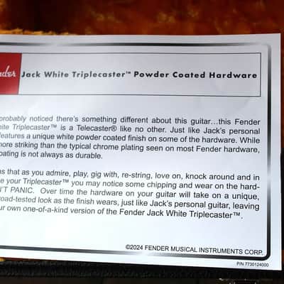 FENDER "Jack White Signature Triplecaster" HARDCASE, A JEWEL!! image 11