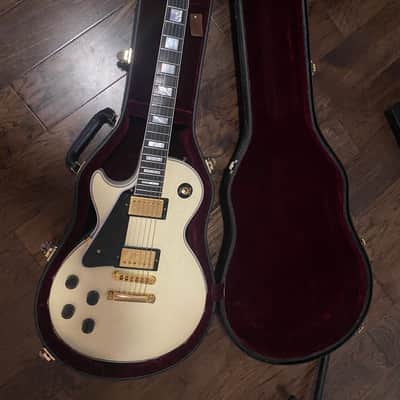 Left Handed Gibson Les Paul Custom 2009 - Alpine White imagen 16