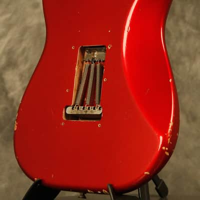 1964 pre-CBS Fender Stratocaster R&R Candy Apple Red '60s nitro factory refinish image 16