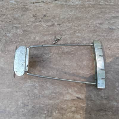 Vintage Late 1950's Silvertone Archtop Guitar Tailpiece w/ Mounting Screws! Rare, Original Part! image 2